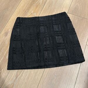 Alice + Olivia Black Mini Skirt